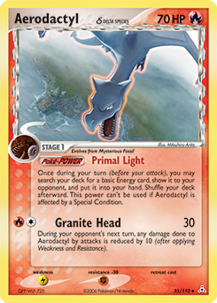Pokemon Holon Phantoms Aerodactyl δ - 35