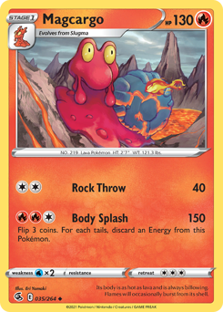 Pokemon Fusion Strike Magcargo - 35