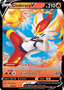 Pokemon Rebel Clash Cinderace V - 35