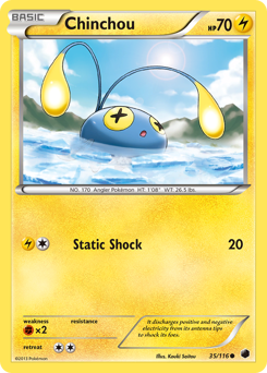 Pokemon Plasma Freeze Chinchou - 35