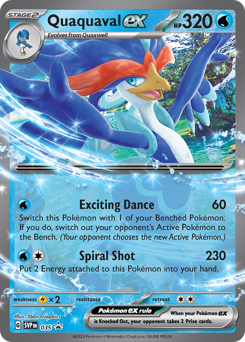 Pokemon Scarlet & Violet Black Star Promos Quaquaval ex - 35