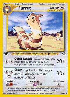 Pokemon Neo Genesis Furret - 35