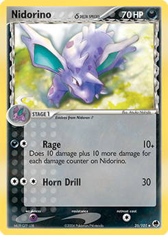 Pokemon Dragon Frontiers Nidorino δ - 35