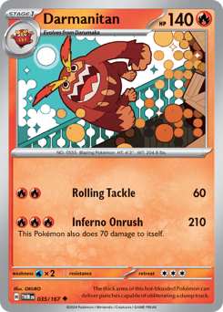 Pokemon Twilight Masquerade Darmanitan - 35