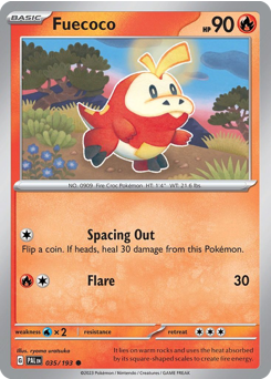 Pokemon Paldea Evolved Fuecoco - 35