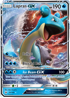 Pokemon Sun & Moon Lapras-GX - 35
