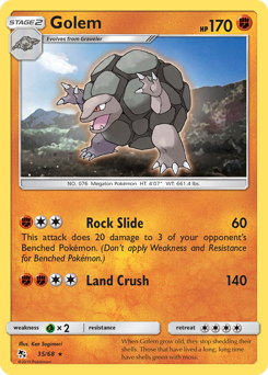 Pokemon Hidden Fates Golem - 35