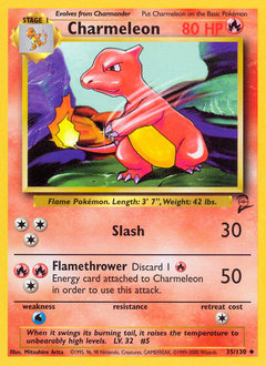 Pokemon Base Set 2 Charmeleon - 35