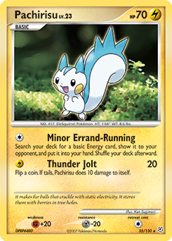 Pokemon Diamond & Pearl Pachirisu - 35