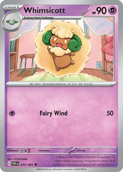Pokemon Paldean Fates Whimsicott - 35