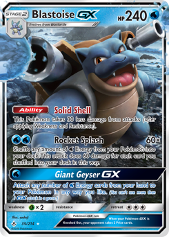 Pokemon Unbroken Bonds Blastoise-GX - 35