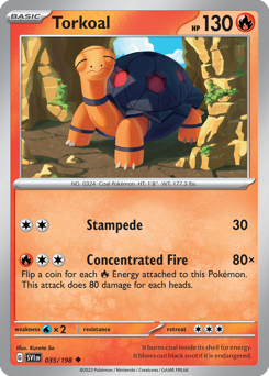 Pokemon Scarlet & Violet Torkoal - 35