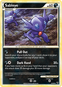 Pokemon HS—Undaunted Sableye - 35
