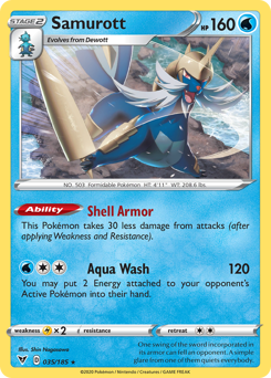Pokemon Vivid Voltage Samurott - 35