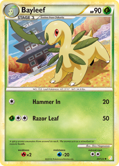 Pokemon HeartGold & SoulSilver Bayleef - 35