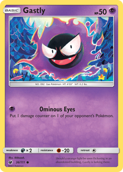 Pokemon Crimson Invasion Gastly - 36