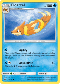 Pokemon Ultra Prism Floatzel - 36
