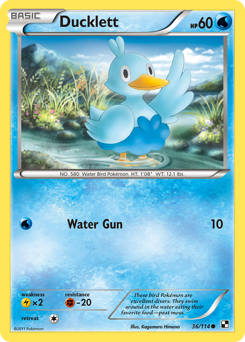 Pokemon Black & White Ducklett - 36