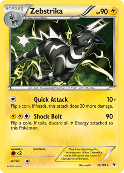 Pokemon Noble Victories Zebstrika - 36