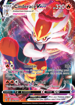 Pokemon Rebel Clash Cinderace VMAX - 36