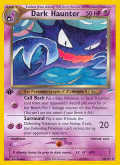 Pokemon Neo Destiny Dark Haunter - 36