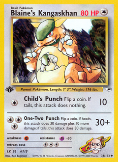 Pokemon Gym Heroes Blaine's Kangaskhan - 36