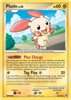 Pokemon Secret Wonders Plusle - 36