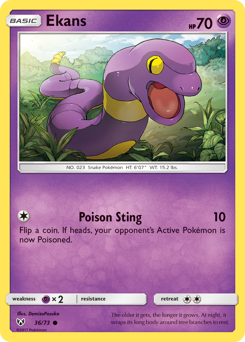 Pokemon Shining Legends Ekans - 36