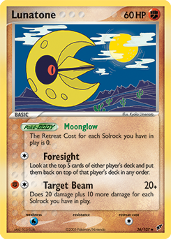 Pokemon Deoxys Lunatone - 36