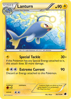Pokemon Plasma Freeze Lanturn - 36