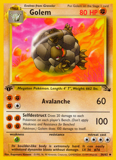 Pokemon Fossil Golem - 36