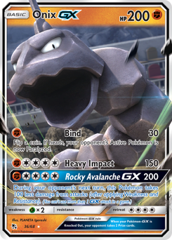 Pokemon Hidden Fates Onix-GX - 36
