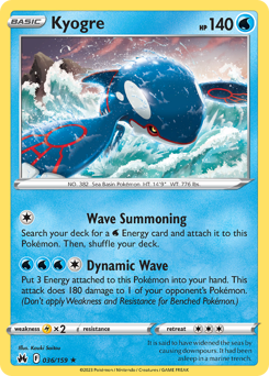 Pokemon Crown Zenith Kyogre - 36