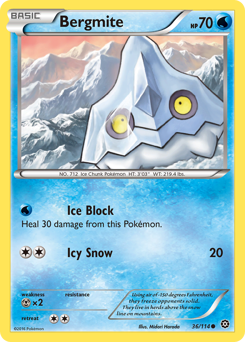 Pokemon Steam Siege Bergmite - 36