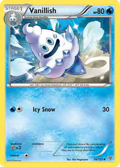 Pokemon Plasma Storm Vanillish - 36