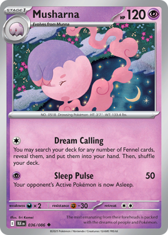Pokemon Black Bolt Musharna - 36