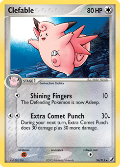 Pokemon Unseen Forces Clefable - 36
