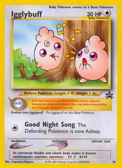 Pokemon Wizards Black Star Promos Igglybuff - 36