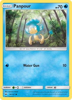 Pokemon Burning Shadows Panpour - 36