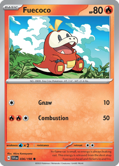 Pokemon Scarlet & Violet Fuecoco - 36