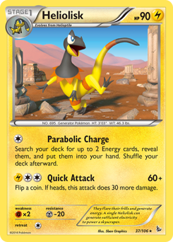 Pokemon Flashfire Heliolisk - 37