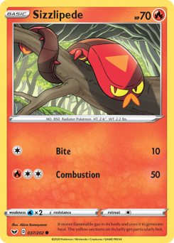 Pokemon Sword & Shield Sizzlipede - 37