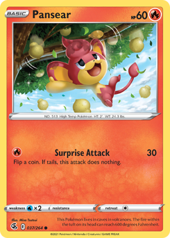 Pokemon Fusion Strike Pansear - 37