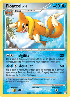 Pokemon Great Encounters Floatzel - 37