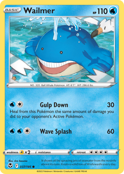 Pokemon Silver Tempest Wailmer - 37