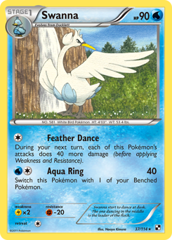 Pokemon Black & White Swanna - 37