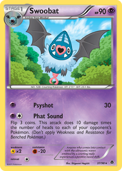 Pokemon Emerging Powers Swoobat - 37