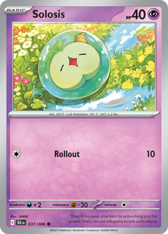 Pokemon Black Bolt Solosis - 37