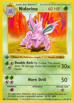 Pokemon Base Nidorino - 37