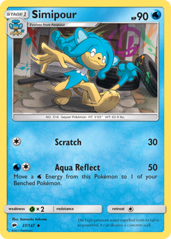 Pokemon Burning Shadows Simipour - 37